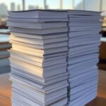 Pilha de revistas jurídicas em biblioteca de Brasília, representando avanço da revista do TJDFT para B1 no Qualis da Capes.