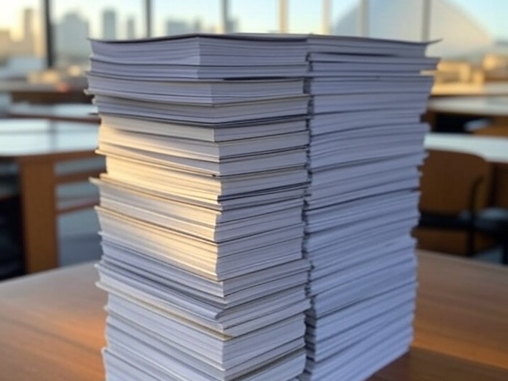 Pilha de revistas jurídicas em biblioteca de Brasília, representando avanço da revista do TJDFT para B1 no Qualis da Capes.