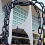 Edifício do TJDFT em Brasília simbolizando rede de proteção a vítimas de violência doméstica.