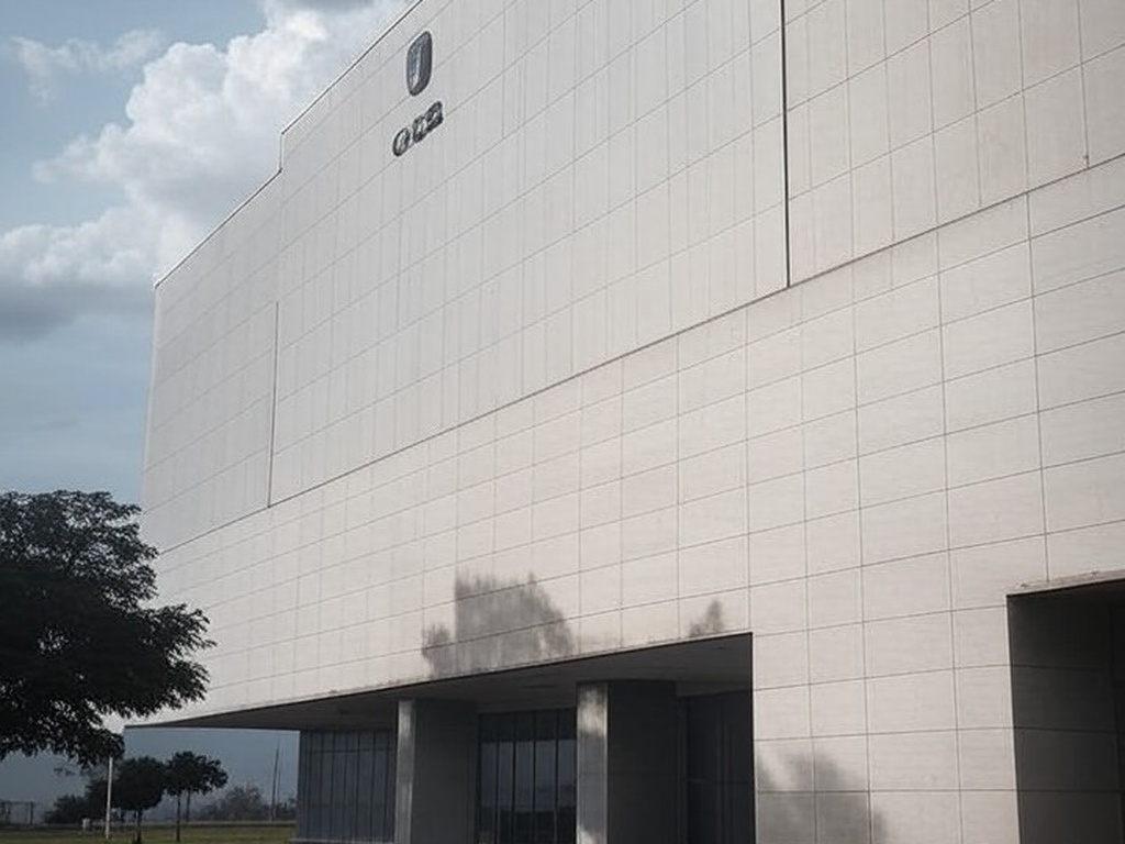 Edifício da Caesb em Brasília sob céu nublado, representando anúncio de resultados provisórios de concurso com suspense para candidatos.