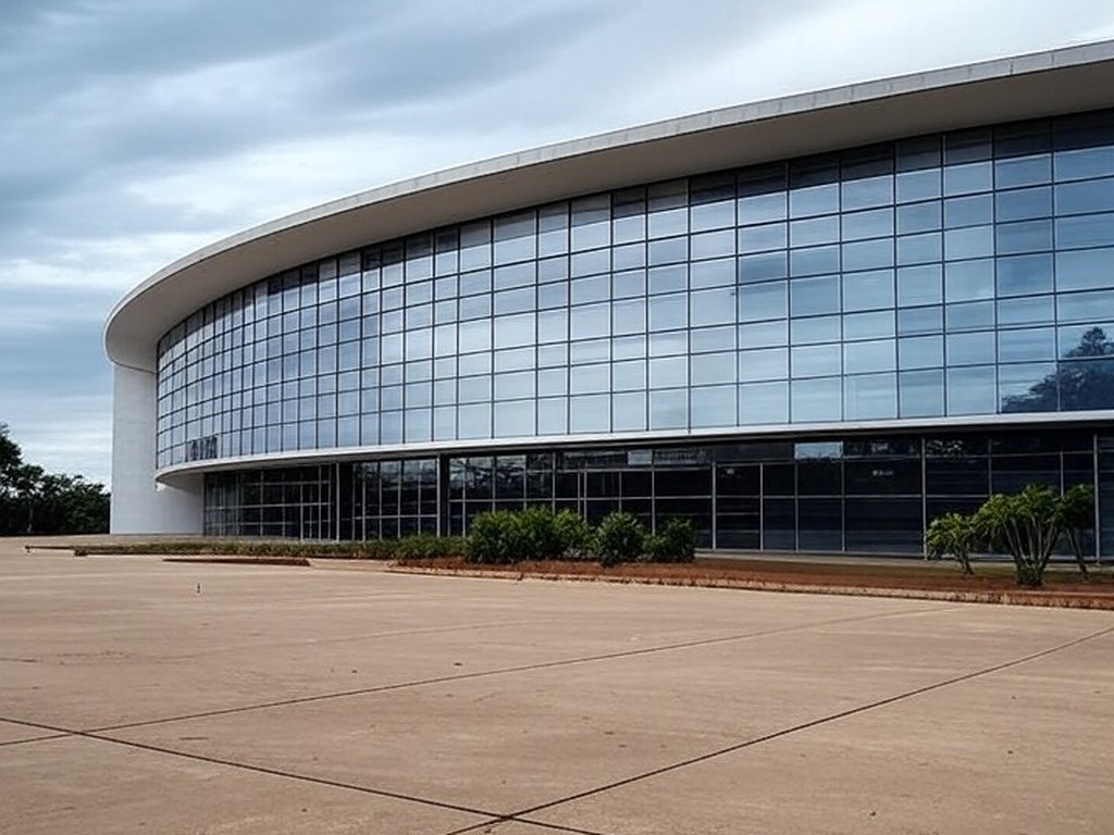 Edifício governamental vazio em Brasília representando folga de servidores e sobrecarga nos cofres públicos.