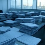 Prédio da Caesb em Brasília com céu nublado, representando incertezas nos resultados provisórios do concurso.