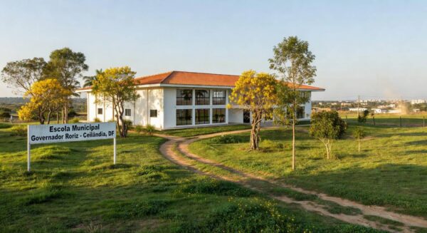 Escola Classe 59 recém-inaugurada em Ceilândia, com investimento de R$ 7,9 milhões.