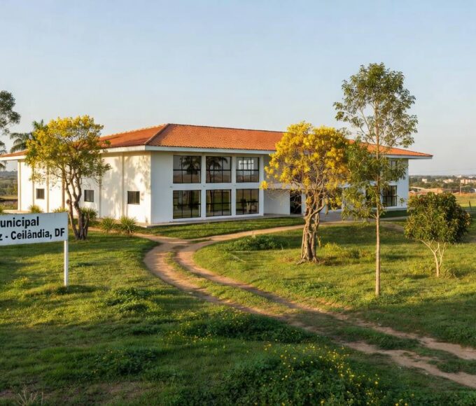 Escola Classe 59 recém-inaugurada em Ceilândia, com investimento de R$ 7,9 milhões.