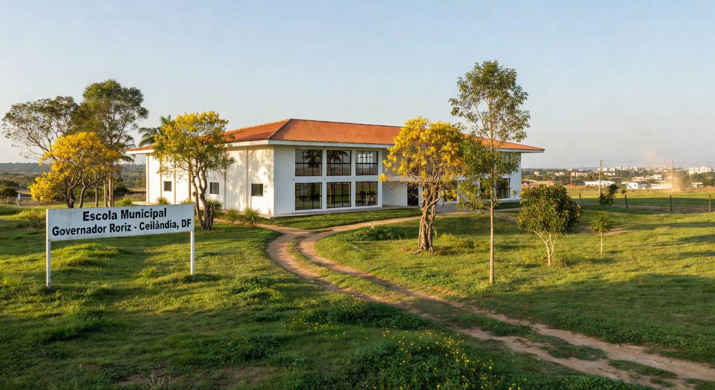 Escola Classe 59 recém-inaugurada em Ceilândia, com investimento de R$ 7,9 milhões.