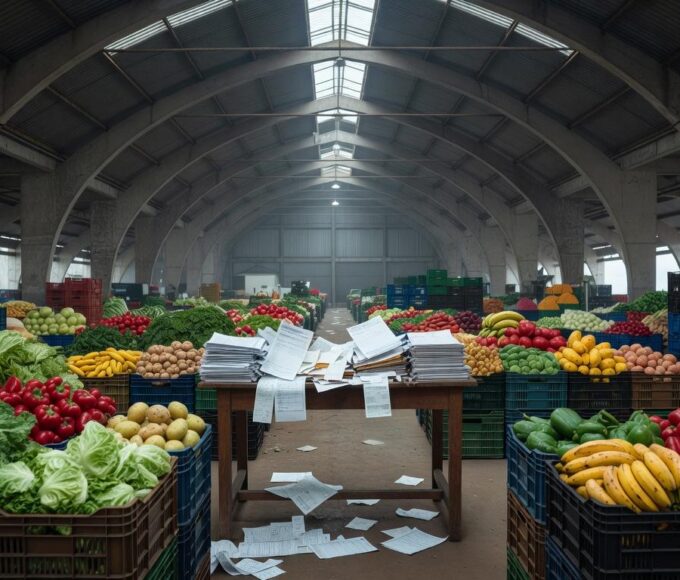 Fachada da Câmara Legislativa do DF com documentos financeiros, representando aprovação de crédito sem transparência para Ceasa.