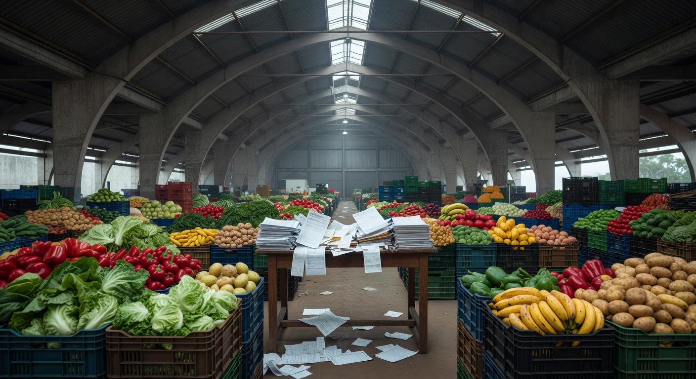 Fachada da Câmara Legislativa do DF com documentos financeiros, representando aprovação de crédito sem transparência para Ceasa.