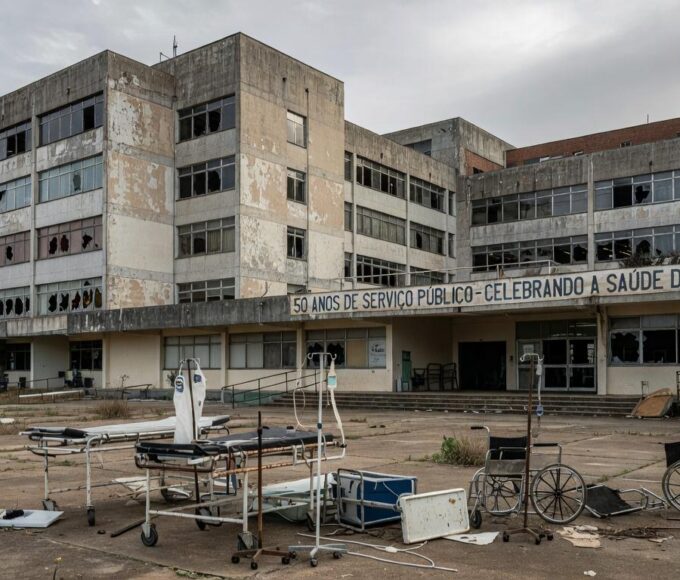 Edifício da CLDF em Brasília com faixas de celebração do sindicato de enfermeiros em meio a crise na saúde do DF.