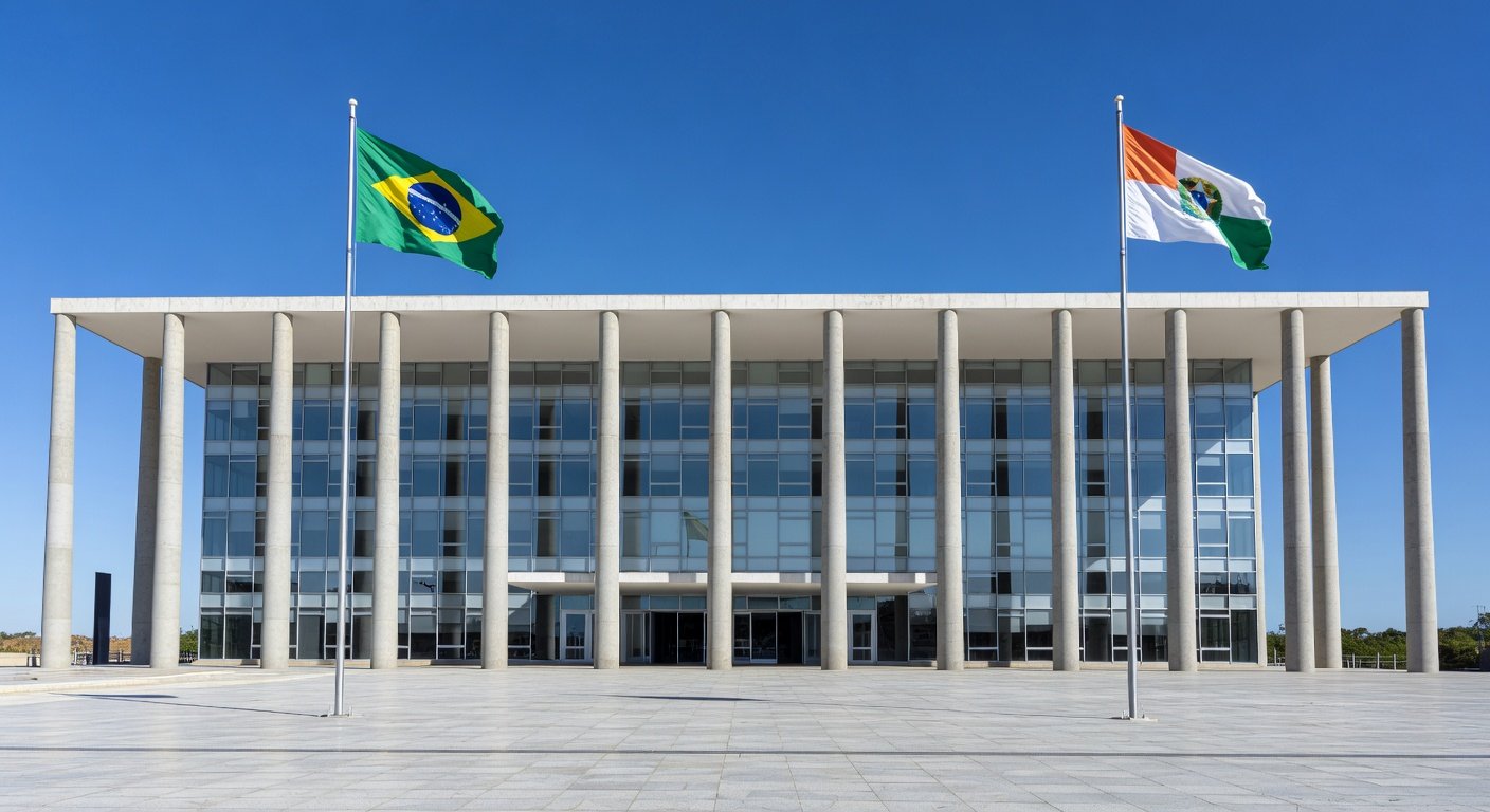 Edifício do TJDFT em Brasília, representando o Judiciário brasileiro em entrevista sobre trajetória.