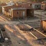 Área residencial em Ceilândia com casas modestas do Projeto Golfinho da Caesb
