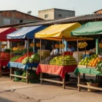 Feira livre em Vicente Pires e Núcleo Bandeirante, DF, destacando cirurgias ortopédicas
