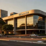 Fachada do Banco BRB em Brasília representando denúncia de fraudes