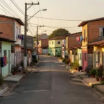 Rua urbana na QNN 5 de Ceilândia, local de prisão por tráfico de maconha