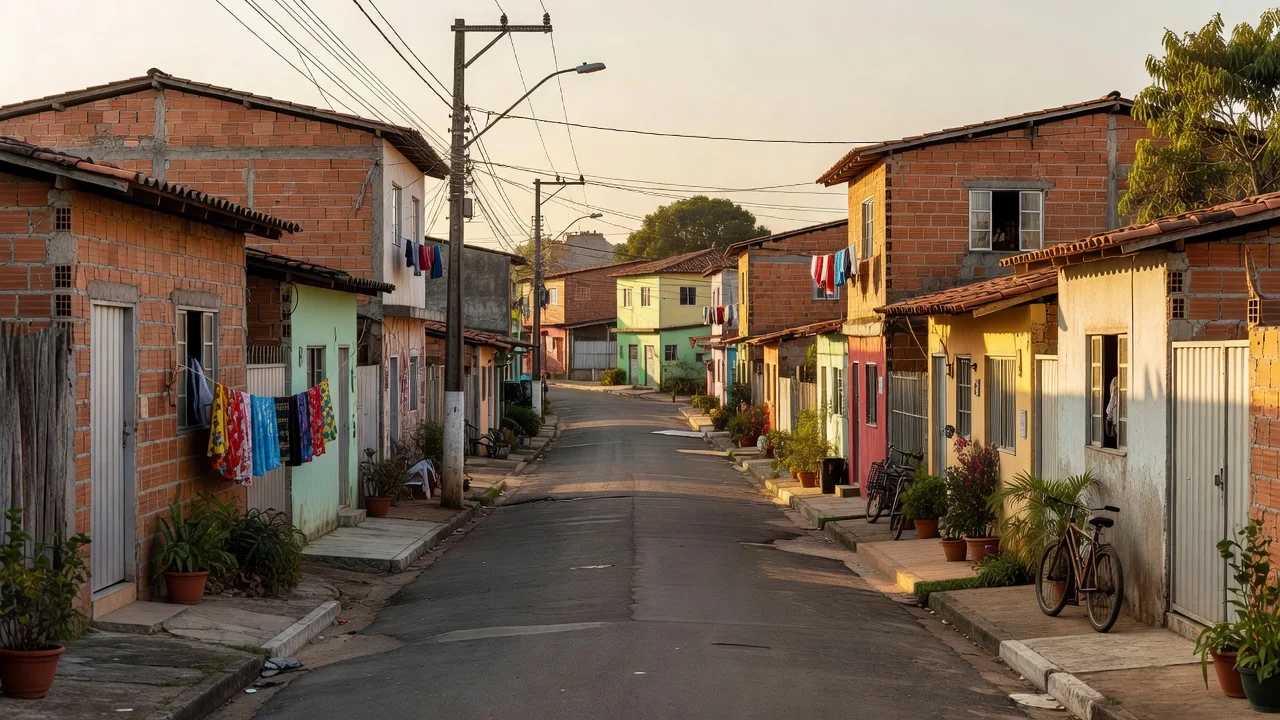 Rua urbana na QNN 5 de Ceilândia, local de prisão por tráfico de maconha