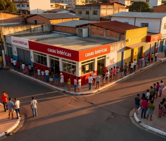 Lotéricas lotadas em Ceilândia por prêmio de R$ 300 milhões da Independência