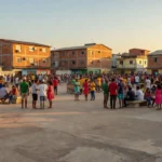Multidão na Praça do Trabalhador em Ceilândia durante evento