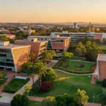 Campus da UnB em Ceilândia com expansão de cursos de saúde, vista urbana universitária