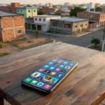 Smartphone com perfis de redes sociais em Ceilândia, representando denunciação caluniosa